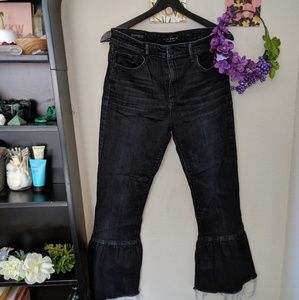 High waisted jeans